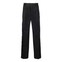 Men's Off-White SS22 Solid Color Straight Casual Pants/Trousers Black OMCA194F21FAB00210001000