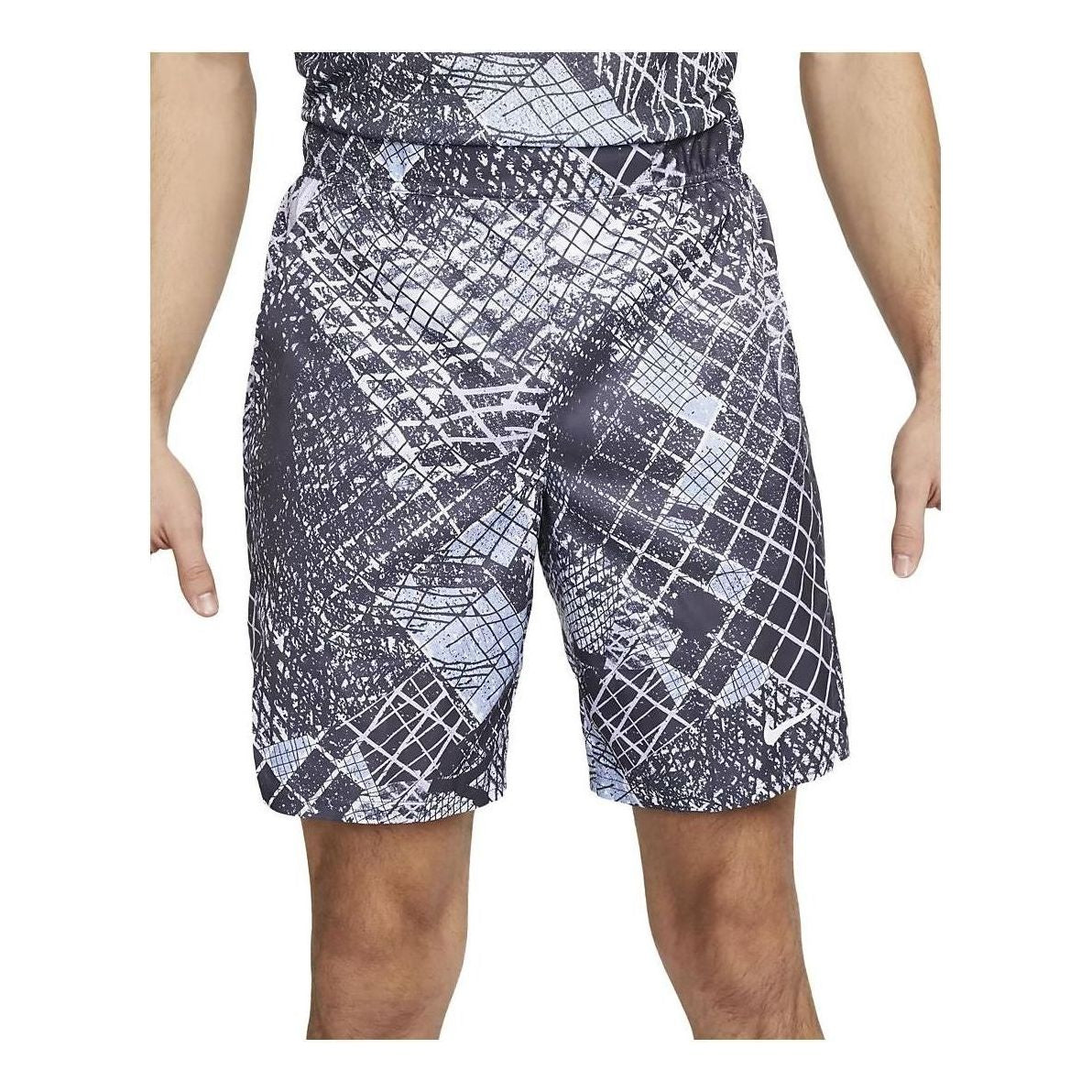 NikeCourt Dri-FIT Victory 9" Printed Tennis Shorts 'Grey' DV9115-015