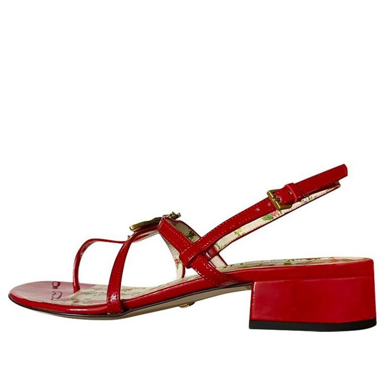 (WMNS) Gucci Bee Thong Sandal 'Hibiscus Red' 524624-BNC00-6433