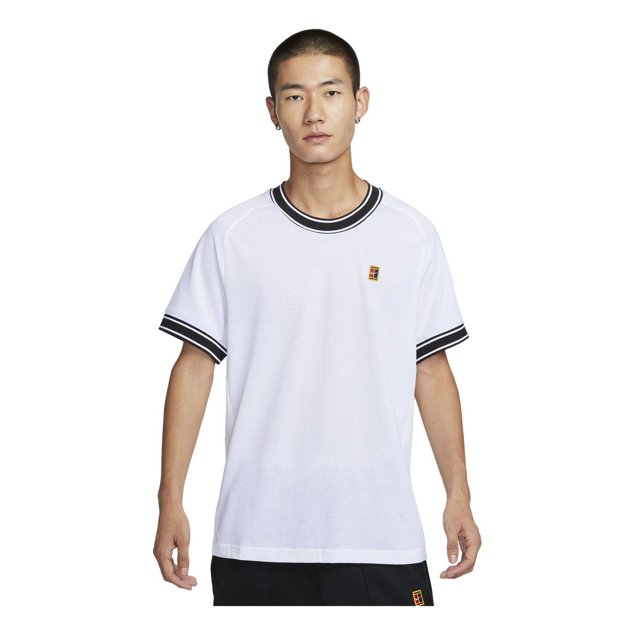Nike Court Heritage Tennis T-Shirt Asia Sizing 'White' FN0319-101