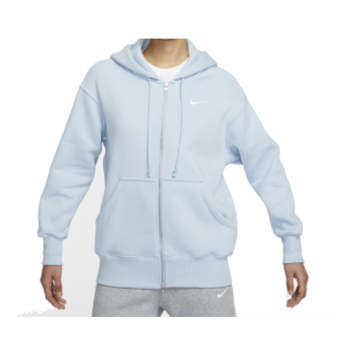 (WMNS) Nike Sportswear Phoenix Fleece Oversized Full-Zip Hoodie 'Light Blue' DQ5759-440