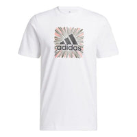 adidas Sport Optimist Sun Logo Sportswear Graphic Tee Asia Sizing 'White' HR8071