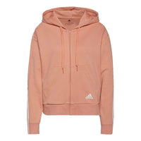 (WMNS) adidas W Dk Fz Hd Drawstring Hooded Jacket Pink Red H07804