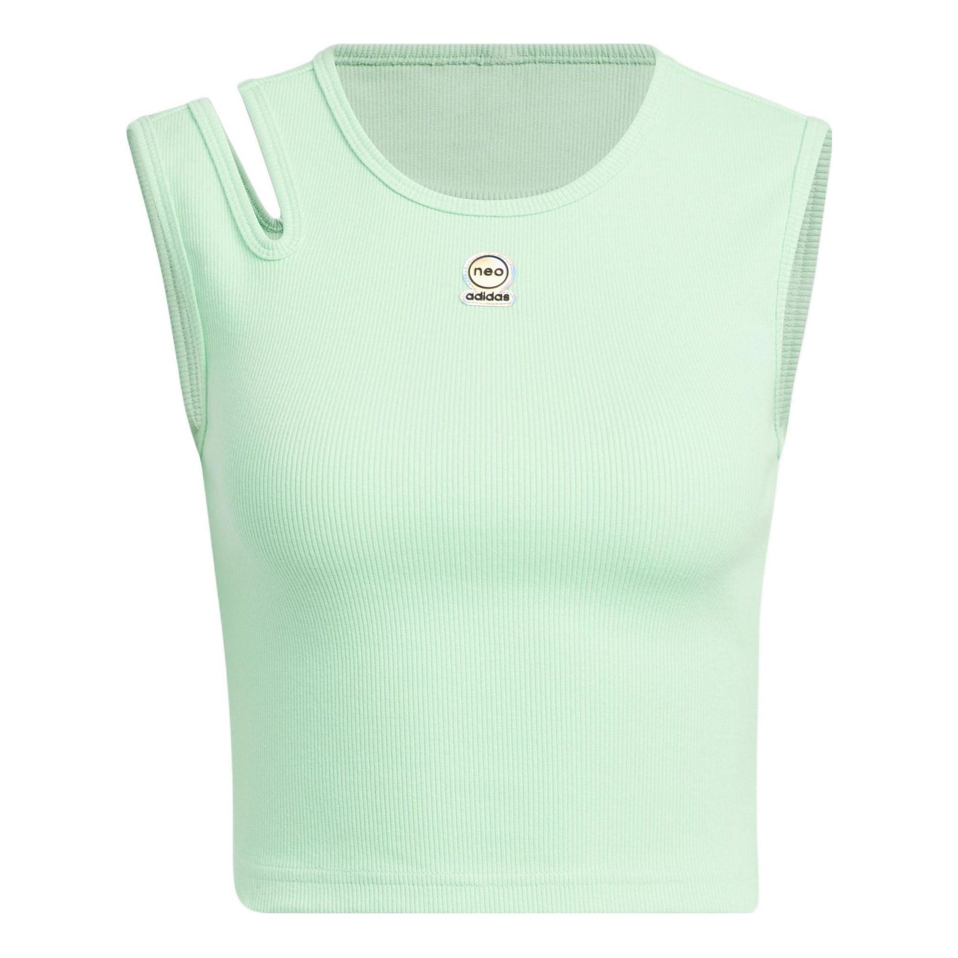 (WMNS) adidas Basketball Series Solid Color Logo Patch Vest Asia Sizing 'Green' HN0032