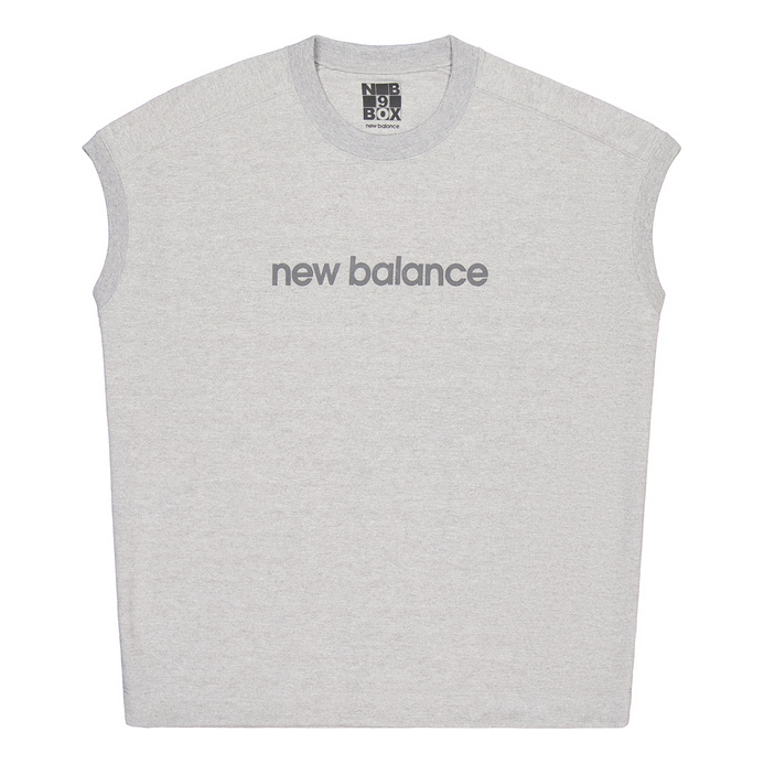 New Balance 9BOX n7 French Sleeve T-shirt Asia Sizing 'Grey' AMT45627-AG