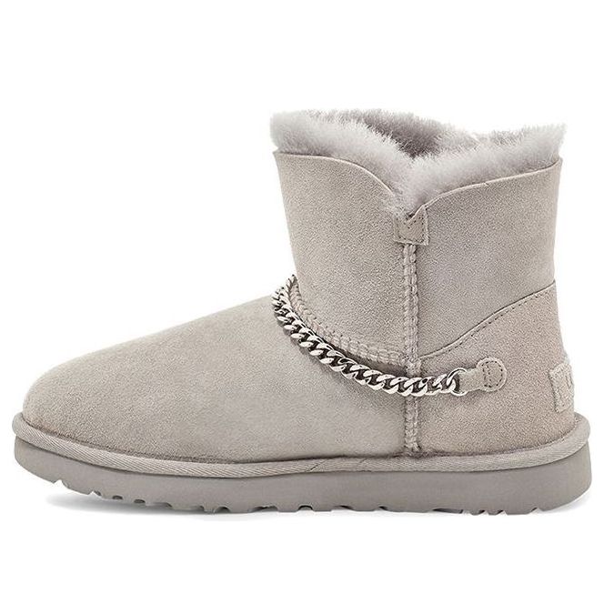 (WMNS) UGG Classic UGG Charm Mini Fleece Lined Gray 1112493-SEL