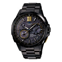 CASIO Mens BlackGold Analog/Digital Combo OCW-G1000S-1AQ