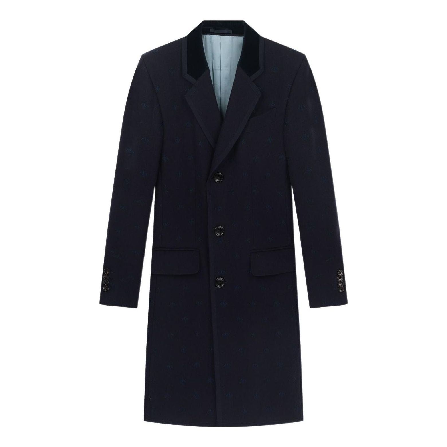 Gucci Bee Embroidered Wool Coat 'Black' 522526-Z510C-4240