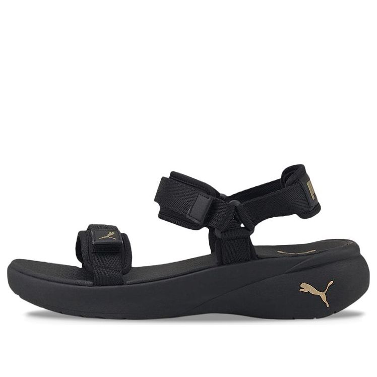 (WMNS) PUMA Sporty Vola Sandal 'Black Team Gold' 384132-01