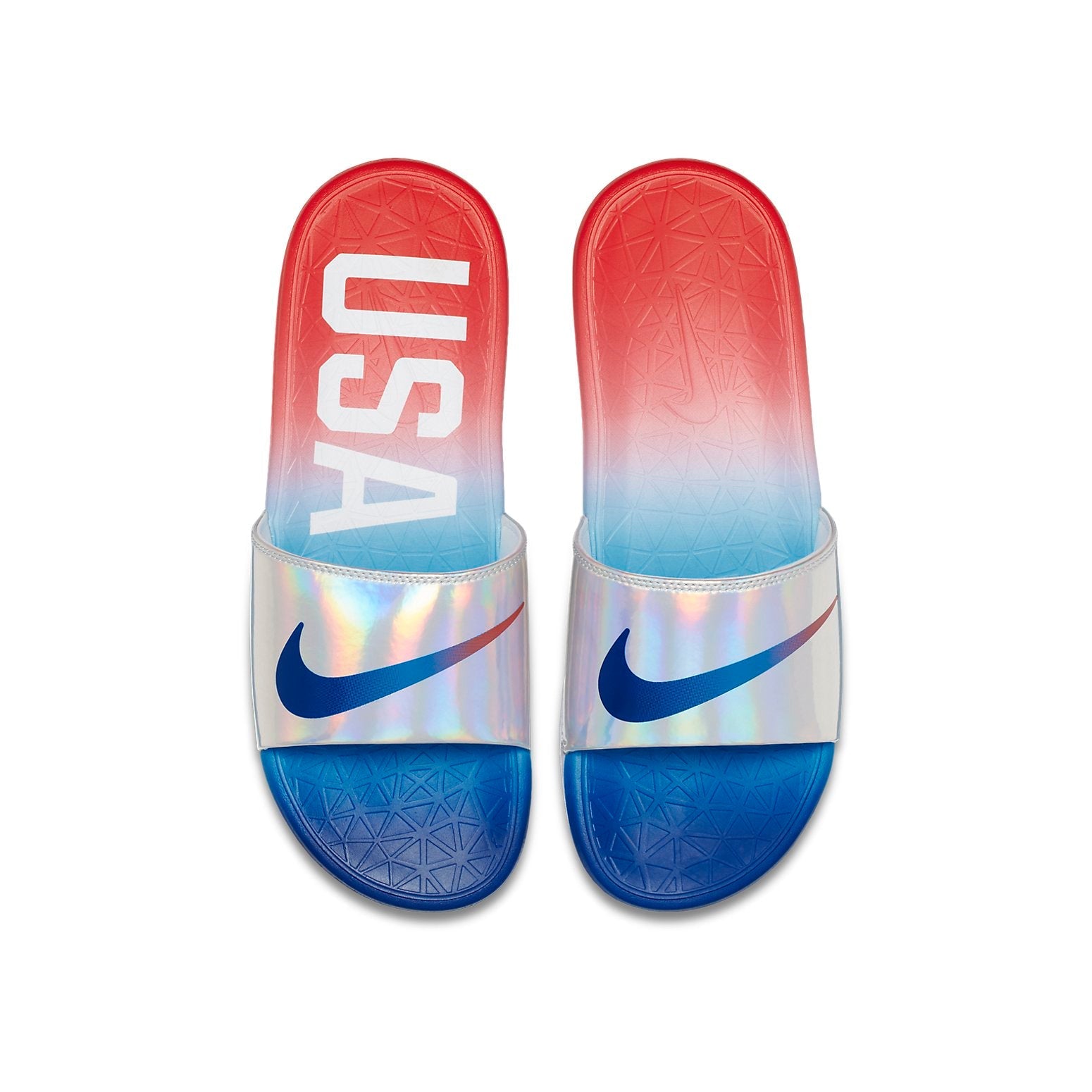 New Style Nike Benassi Solarsoft Rio Olympics blue/red 835553-461