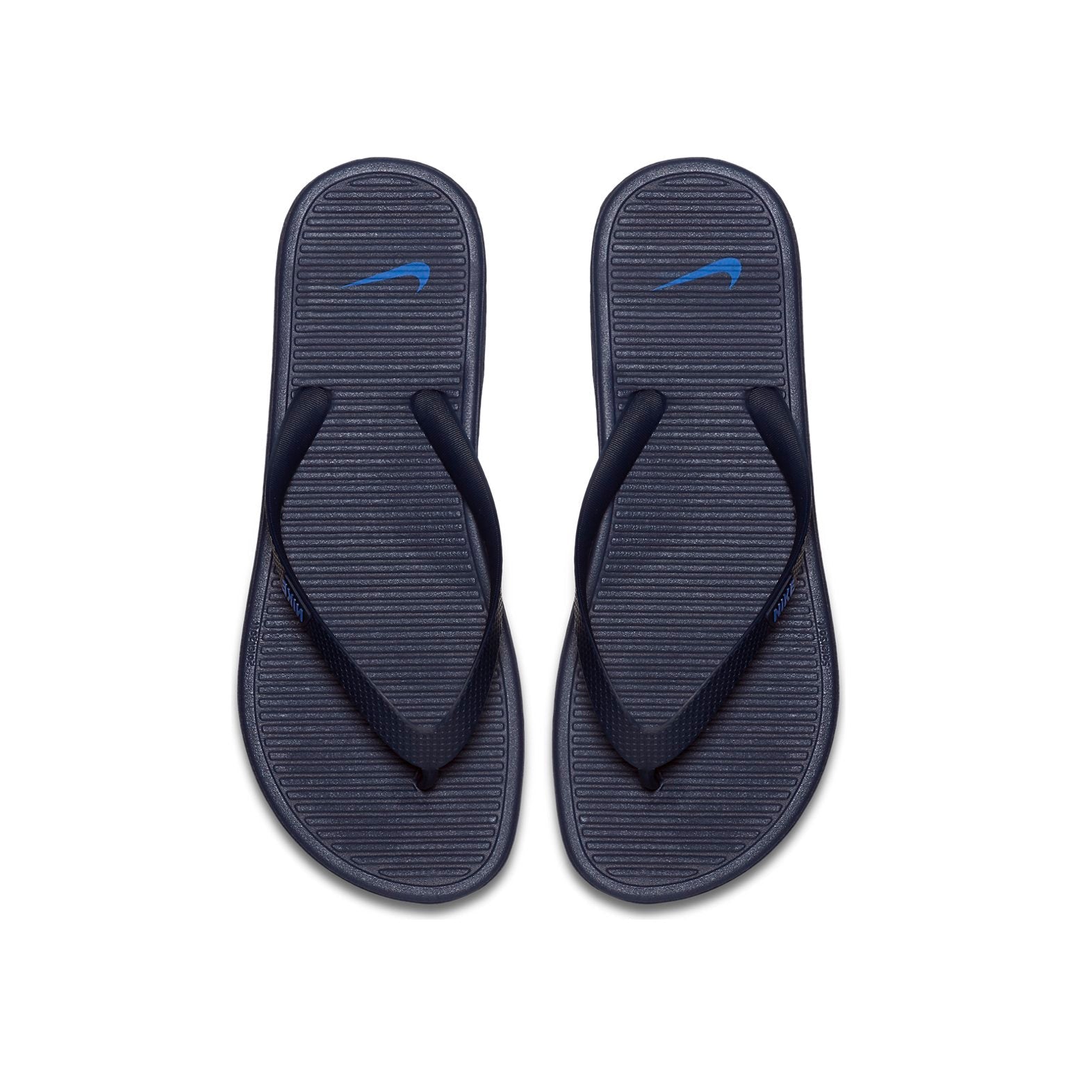 Nike Solarsoft Thong 2 Minimalistic Black Blue Slippers 'Black Blue' 488160-444