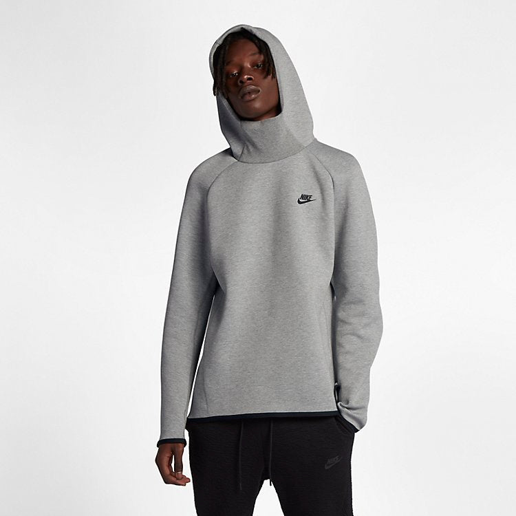 NIKE Sportswear Tech Fleece Pullover Hoodie 'Grey Black' 928487-063