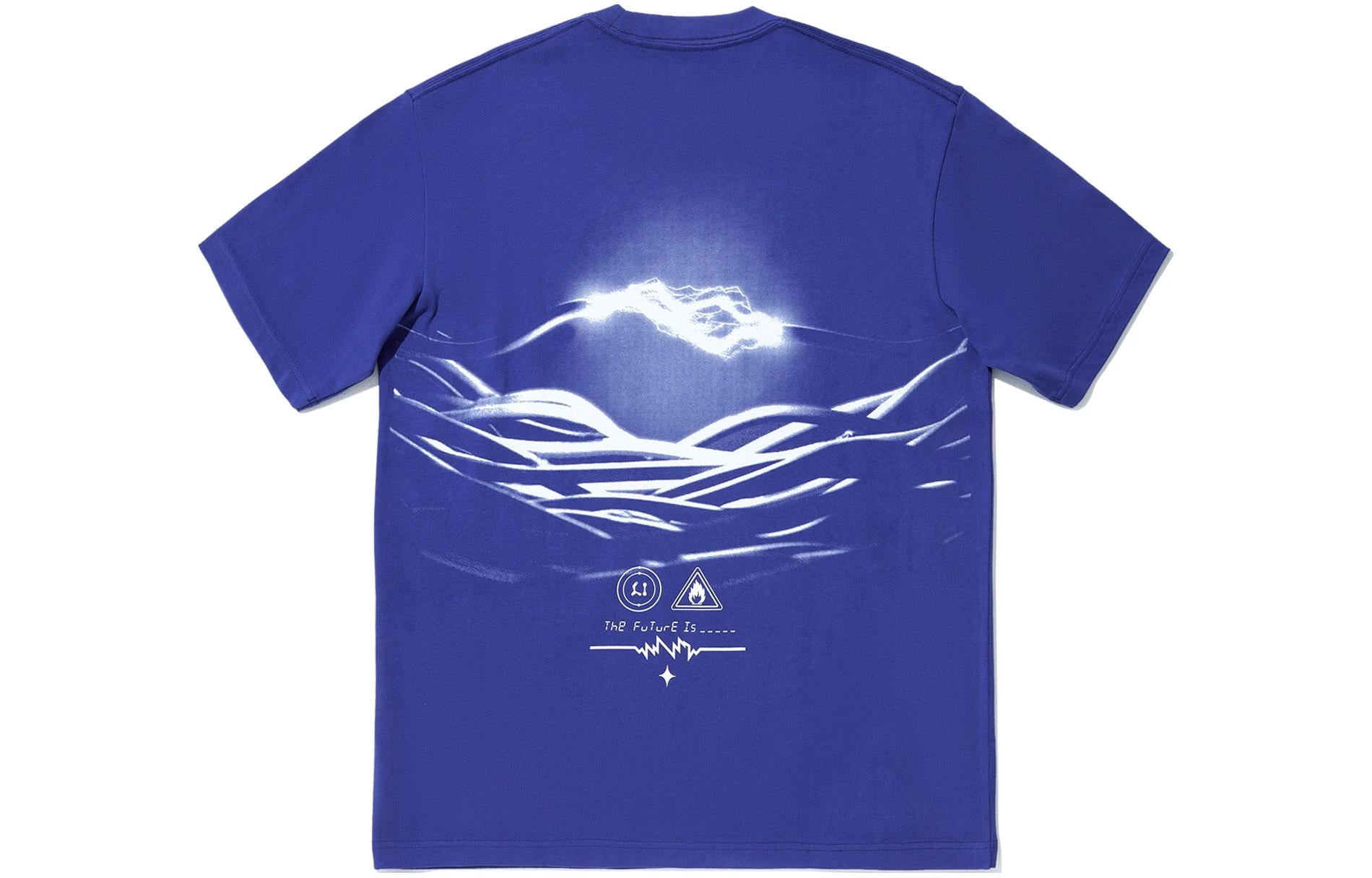 Li-Ning The Future Is Graphic T-shirt 'Blue' AHSU233-3