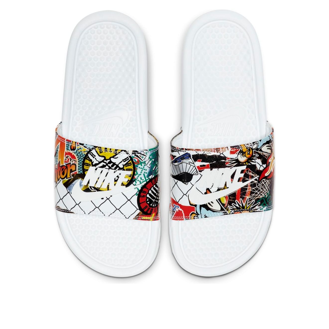 (WMNS) Nike Benassi JDI Print Slide 'China Hoop Dreams' CK0731-111