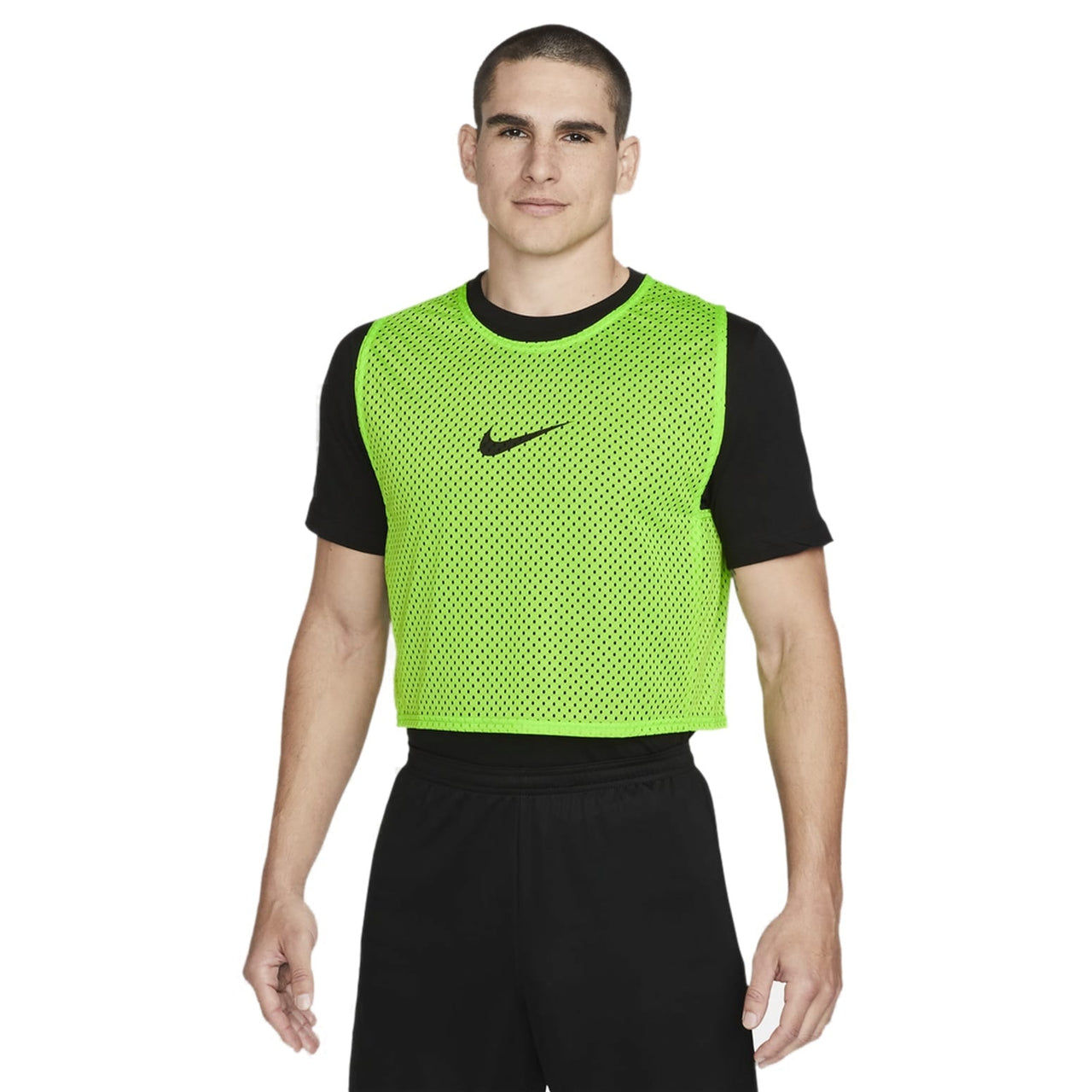 Men's Nike Solid Color Logo Printing Round Neck Sleeveless Green Vest CW3845-313