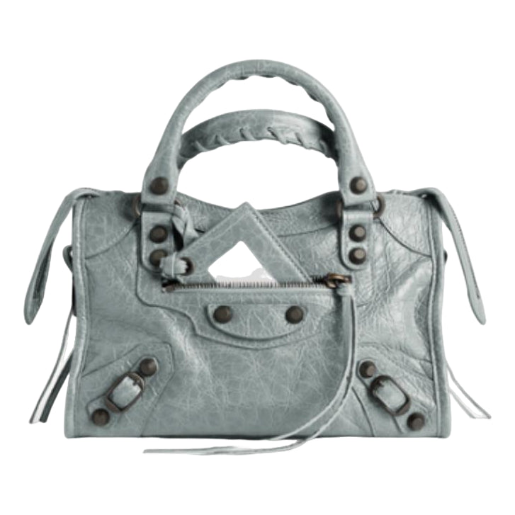 (WMNS) Balenciaga Le City Bag Mini 'Blue Grey' 8657632ACFH4751