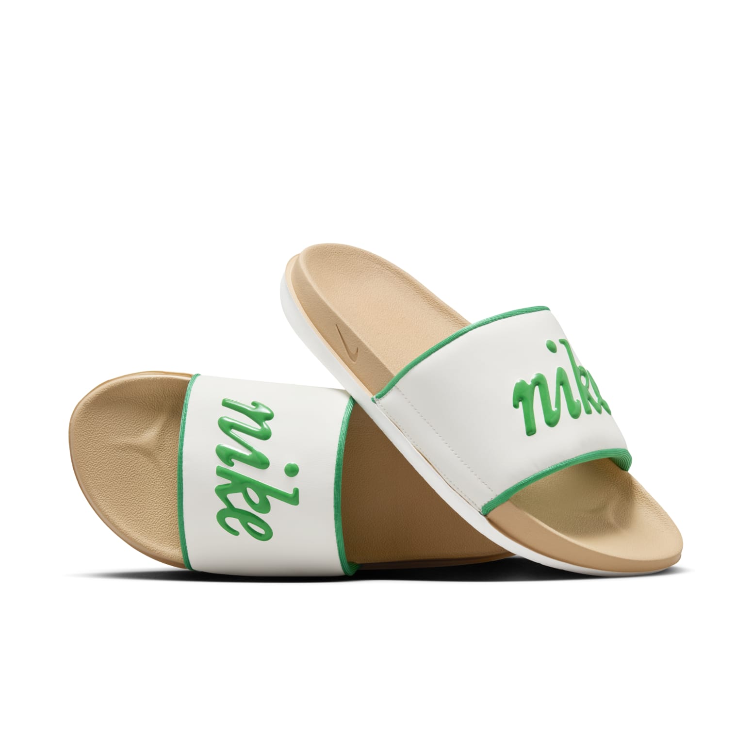 (WMNS) Nike Offcourt Slides 'Sail Stadium Green' BQ4632-110