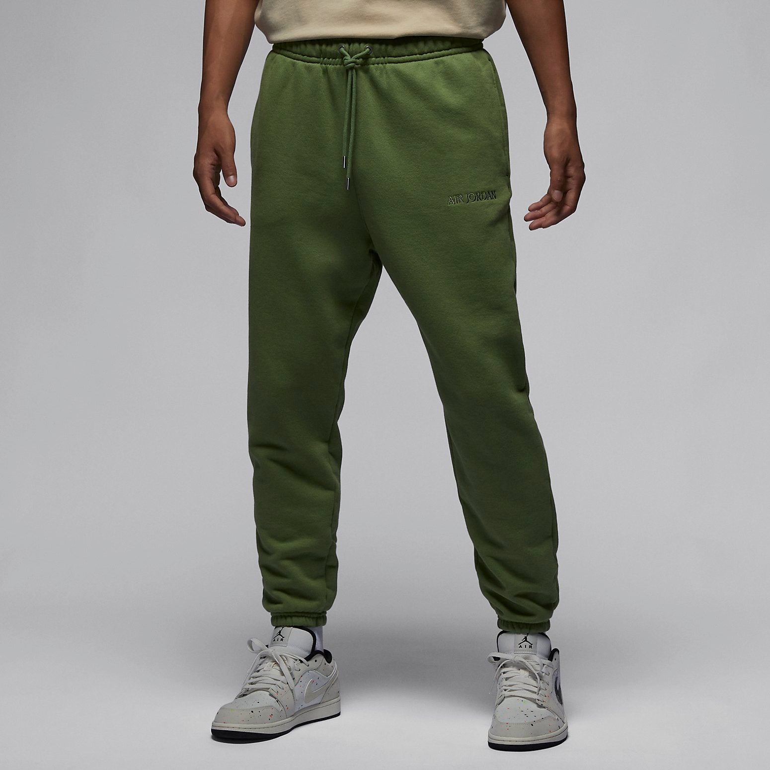 Air Jordan Wordmark Fleece Sweatpants 'Sky J Light Olive' FJ0697-340
