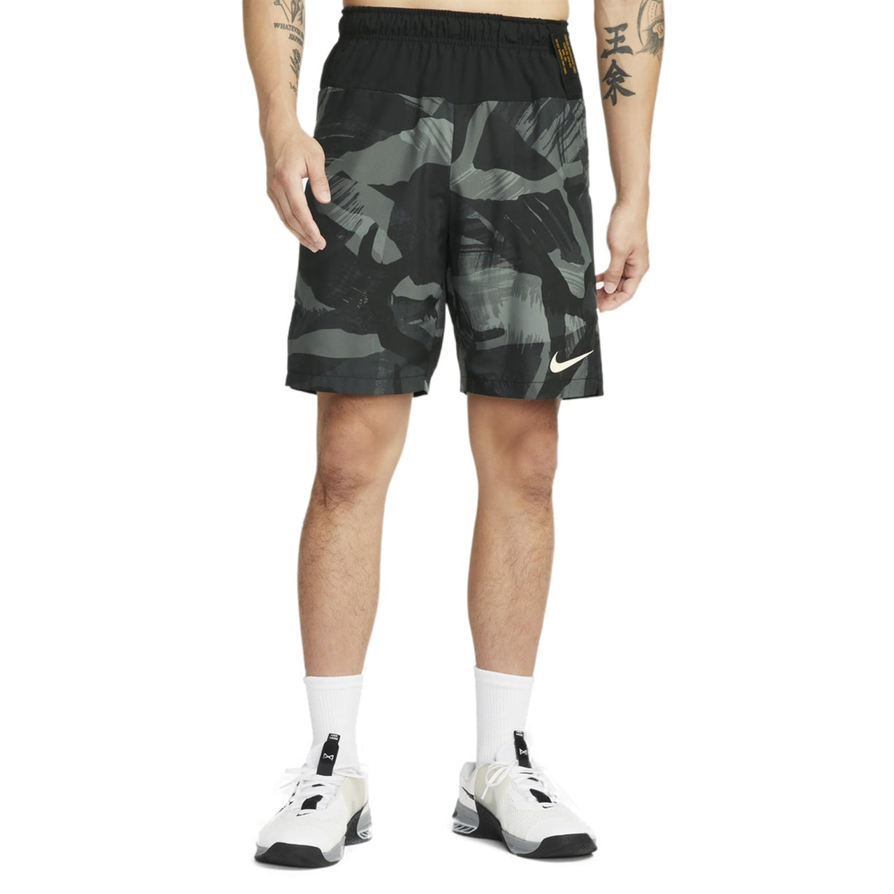 Men's Nike Woven Camouflage Gym Camouflage Straight Shorts DQ4798-010