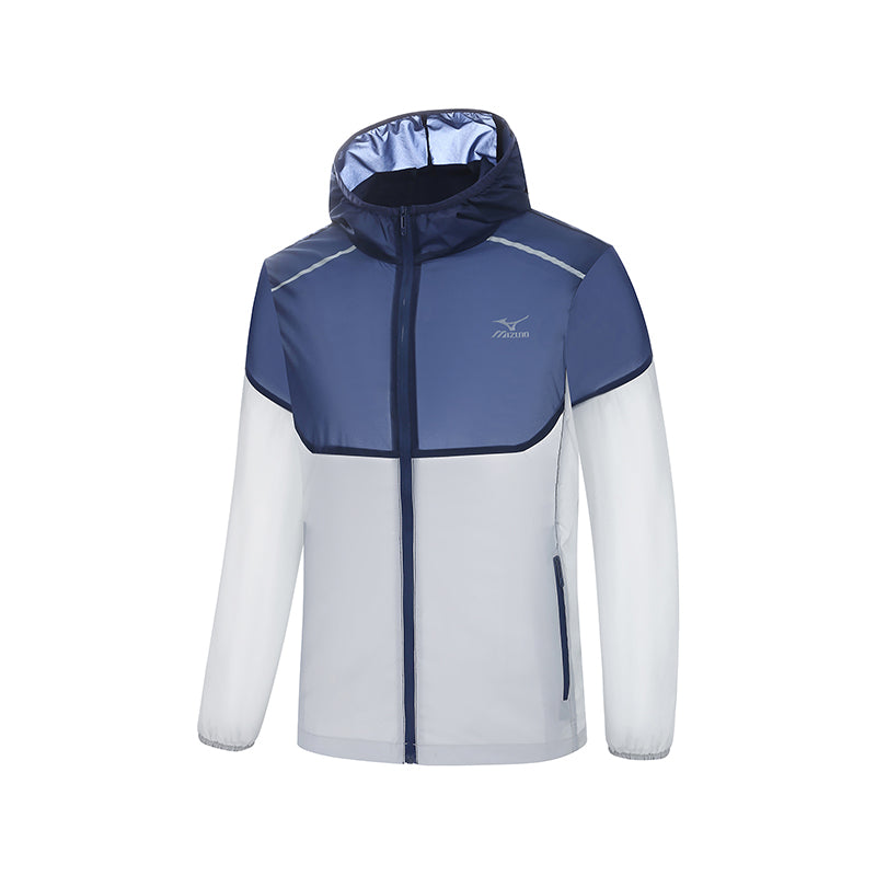 Mizuno UV Protection Jacket 'Navy White' A2CE2A32