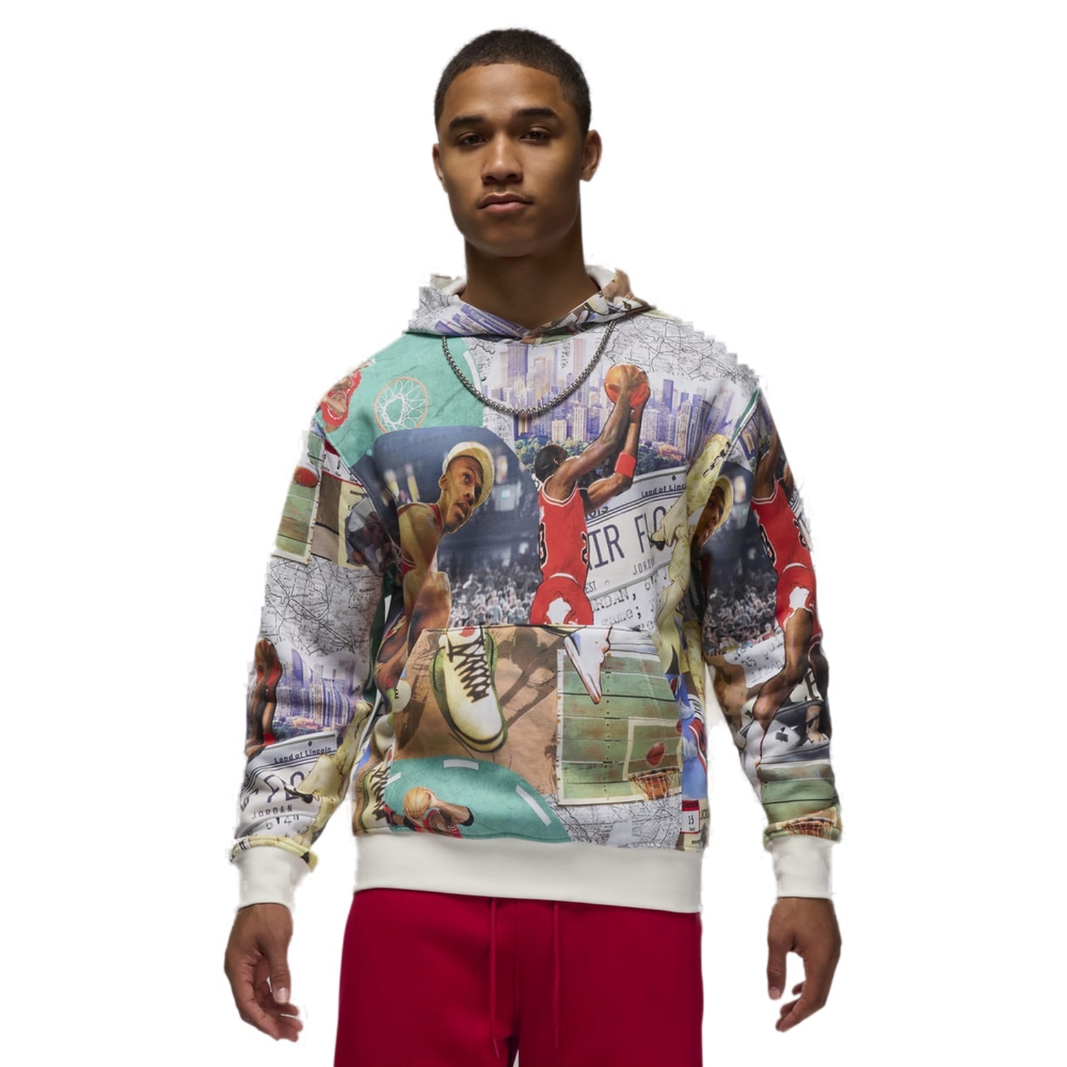 Air Jordan Brooklyn Fleece Printed Hoodie 'Multicolor' FV7297-133