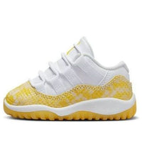 (TD) Air Jordan 11 Retro Low 'Yellow Snakeskin' 645107-107