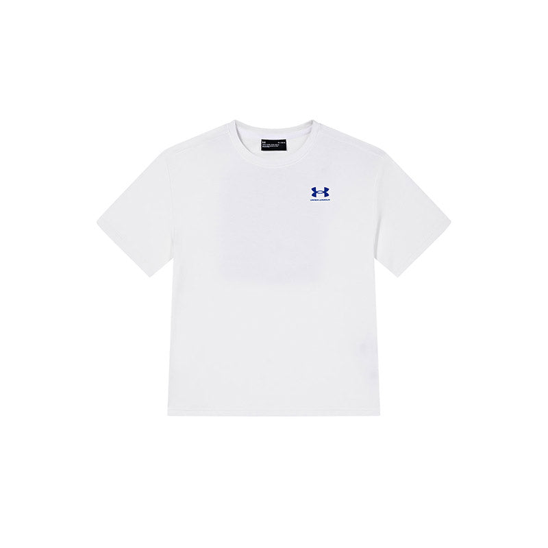 (GS) Under Armour Graphic T-Shirt 'White Blue' 242101061