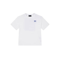 (GS) Under Armour Graphic T-Shirt 'White Blue' 242101061