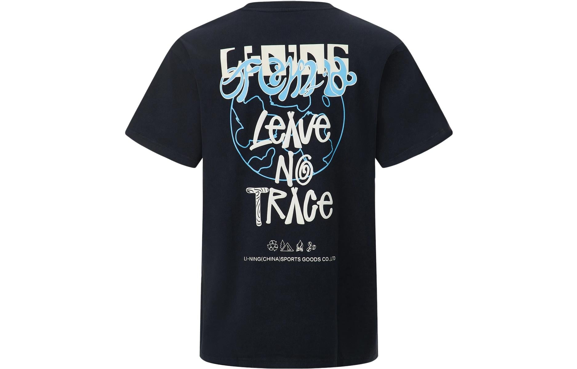 Li-Ning Leave No Trace Graphic T-shirt 'Black' AHST121-4