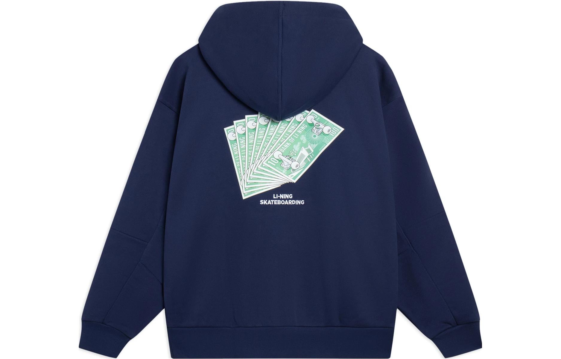 Li-Ning x Phil Hackett Graphic Hoodie 'Navy' AWDT227-3