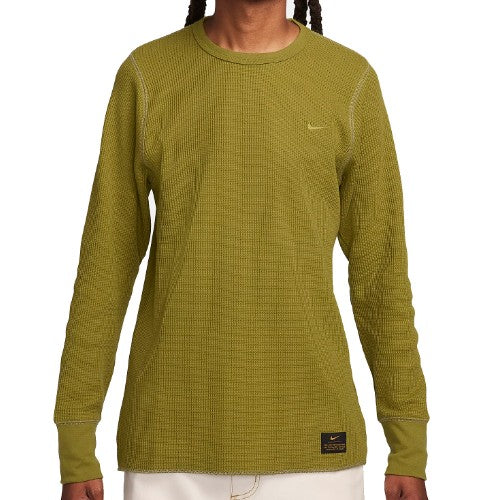 Nike Long-Sleeve Heavyweight Waffle Top 'Olive' DX0894-307