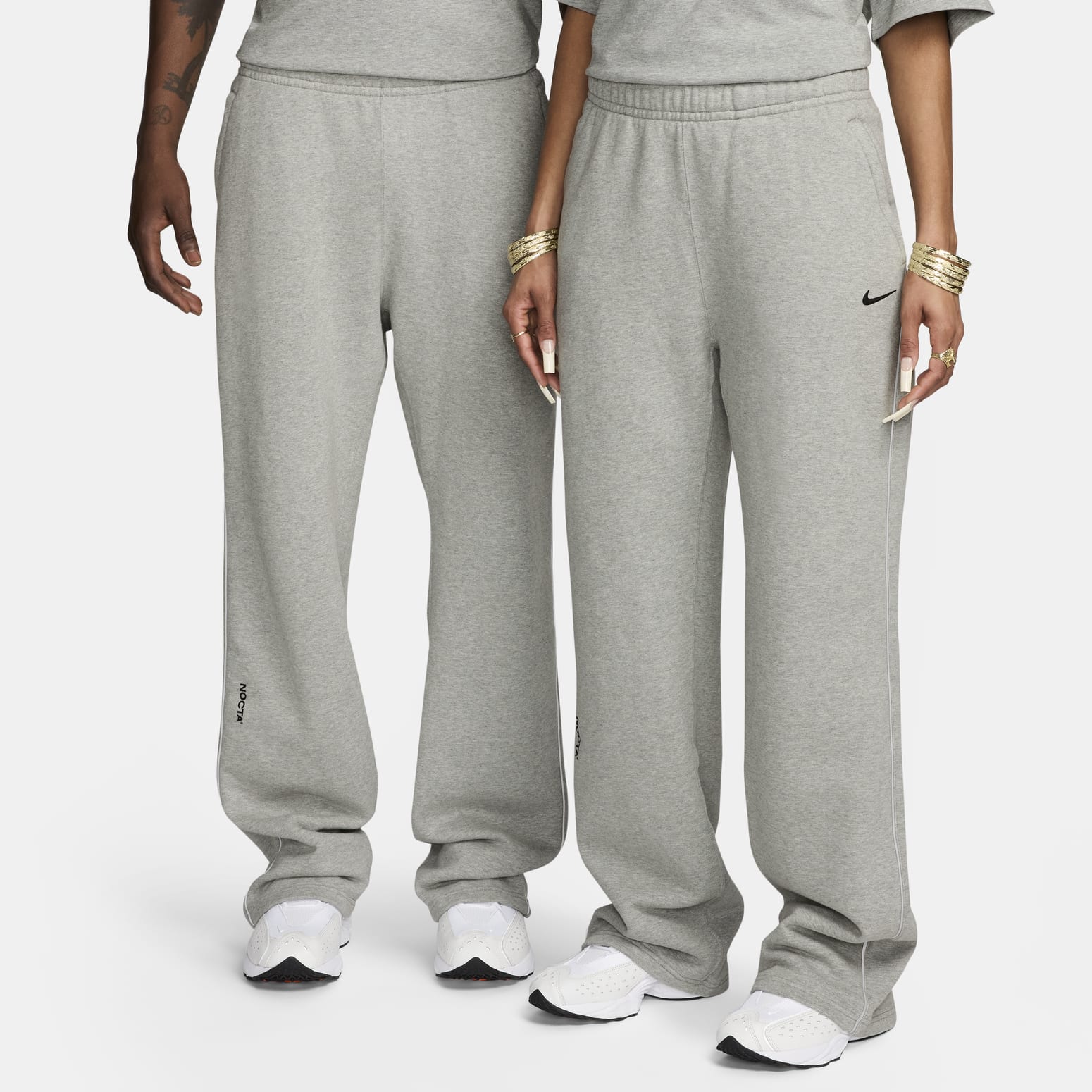 Nike x NOCTA Fleece CS Open-Hem Pant 'Grey' FZ4675-063
