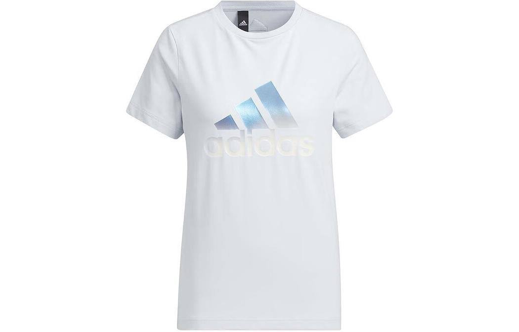 (WMNS) adidas Essential Logo T-shirt Asia Sizing 'Light Blue' IM8887