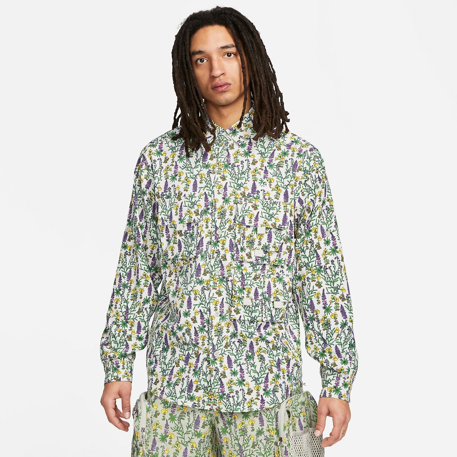 Nike Dri-FIT ACG UV Allover Print Top 'Snowgrass - Light Bone' DN3941-072