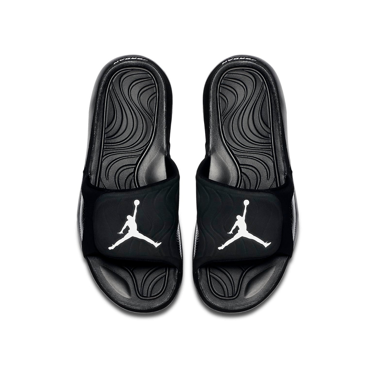 Air Jordan Hydro 4 Lightweight Sports Slippers Black 705163-010