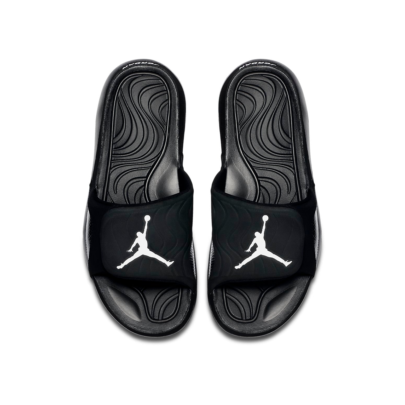 Air Jordan Hydro 4 Lightweight Sports Slippers Black 705163-010