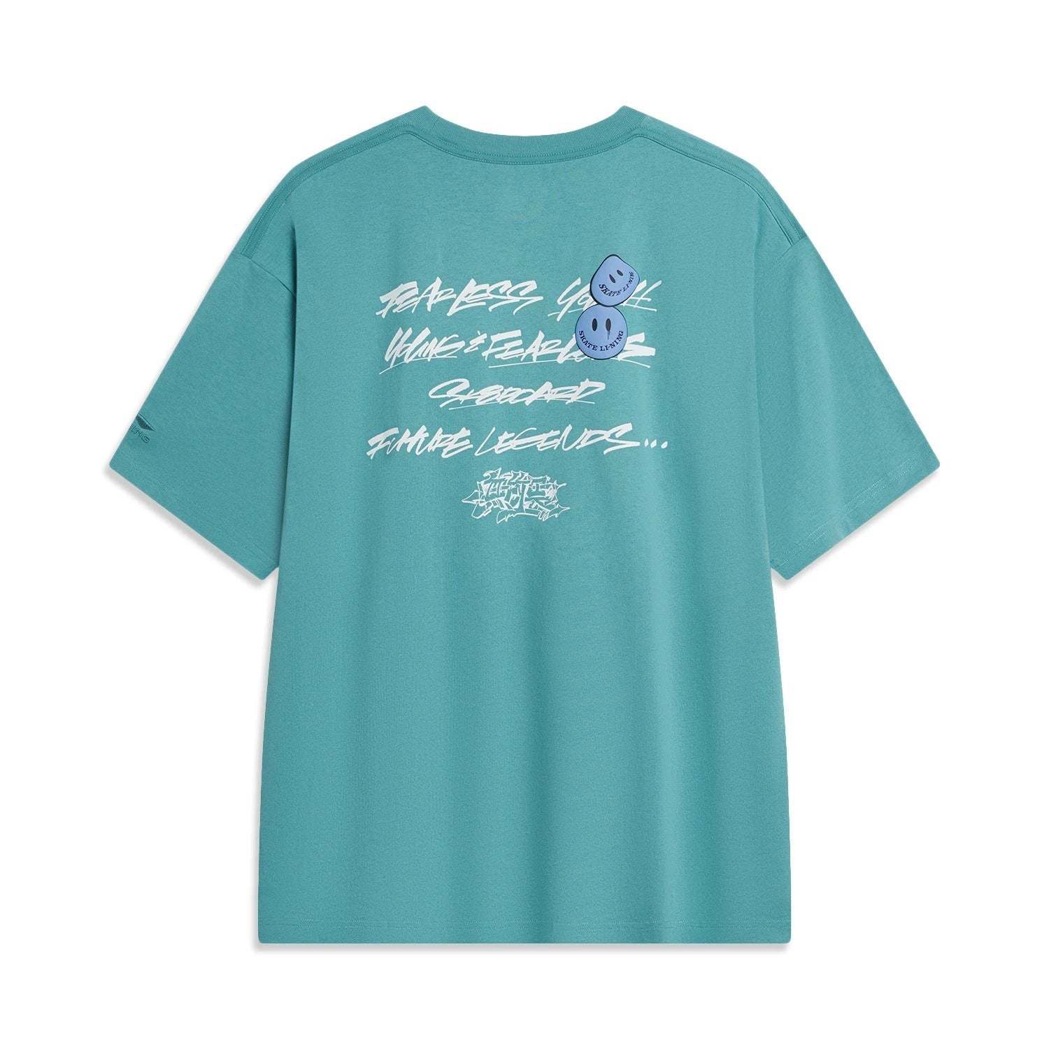 Li-Ning x OG_SLICK Skateboarding Graphic T-shirt 'Teal' AHST475-5
