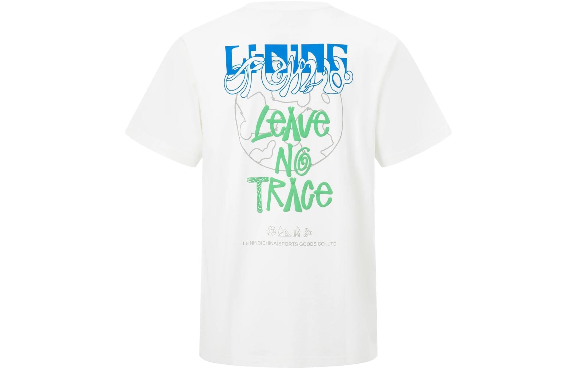 Li-Ning Leave No Trace Graphic T-shirt 'White' AHST121-1