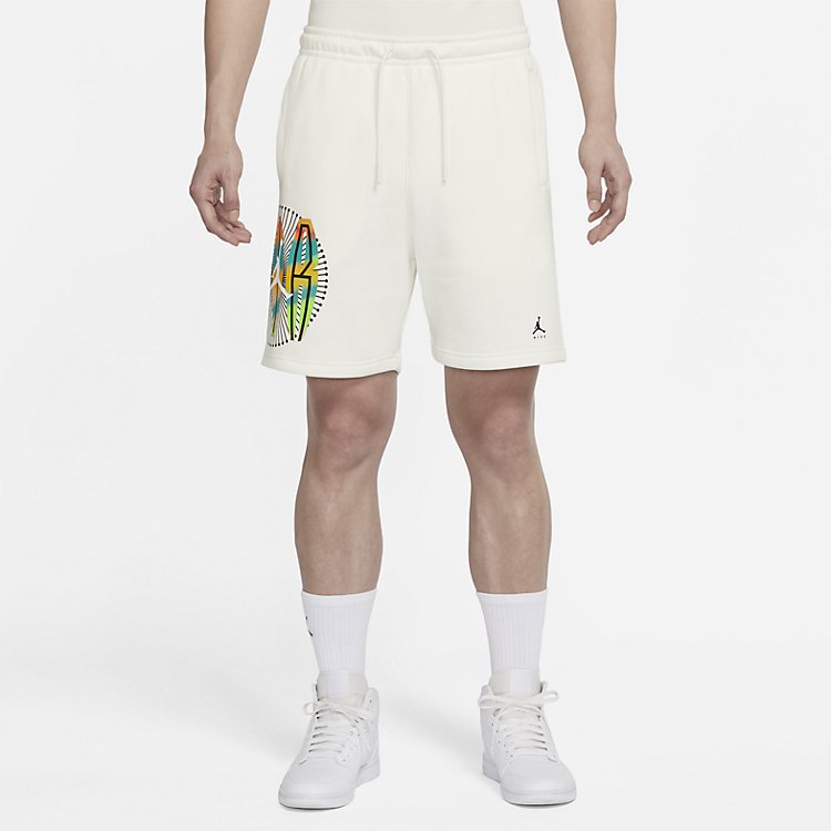 Air Jordan Logo Printed Casual Shorts 'White' DQ7553-133