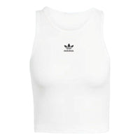 (WMNS) adidas Essentials Ribbed Tank Top Asia Sizing 'White' JC9007