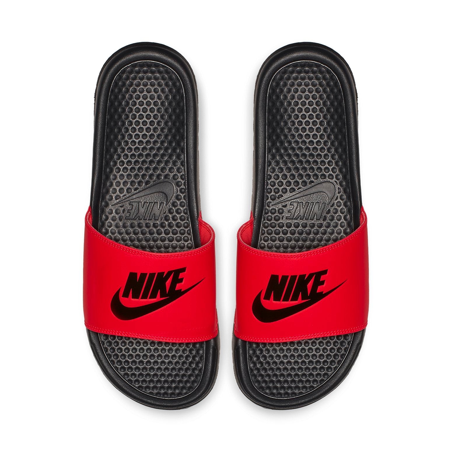 Nike Benassi Just Do It Slippers Red/Black 343880-605