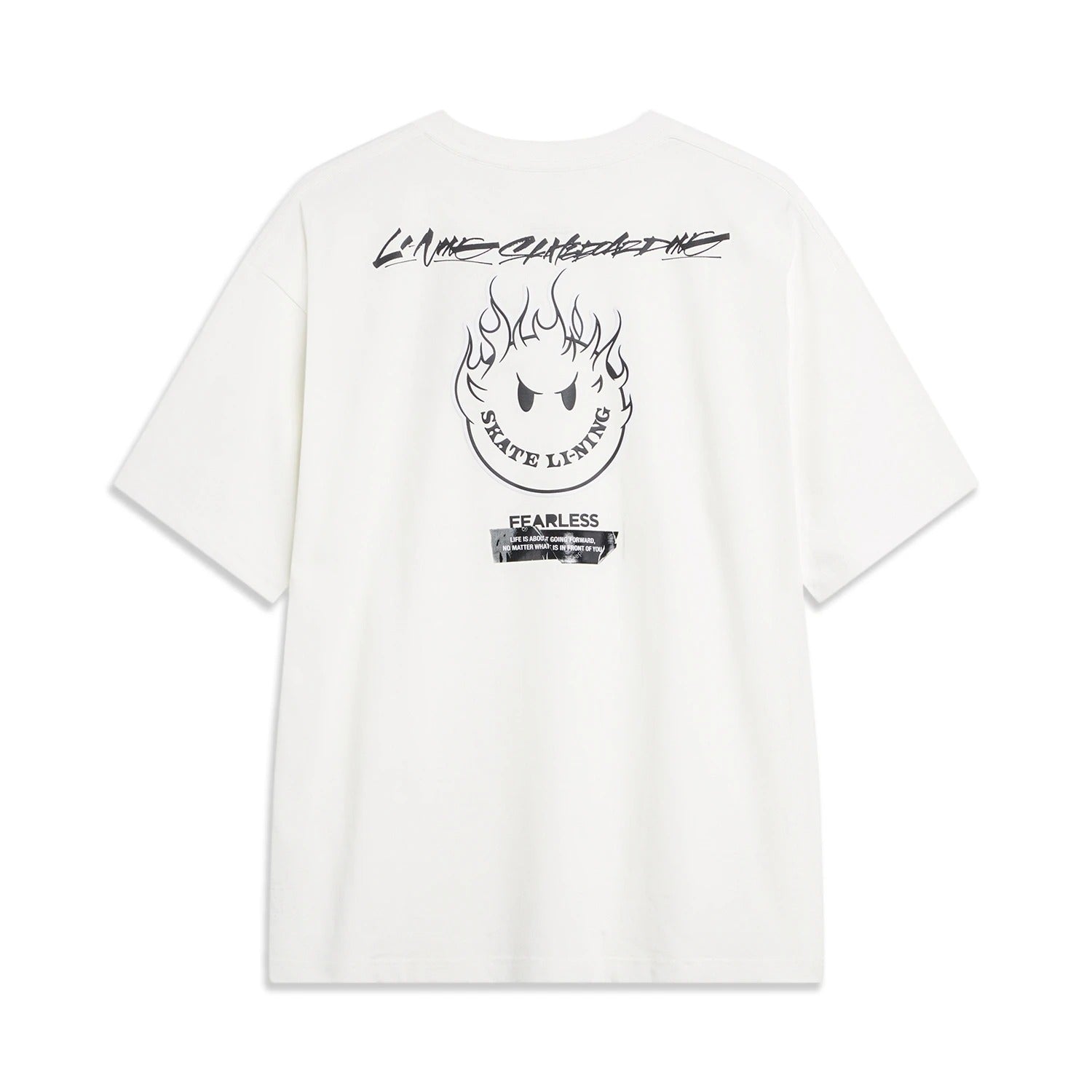 Li-Ning x OG_SLICK Skateboarding Graphic T-shirt 'White' AHST483-3