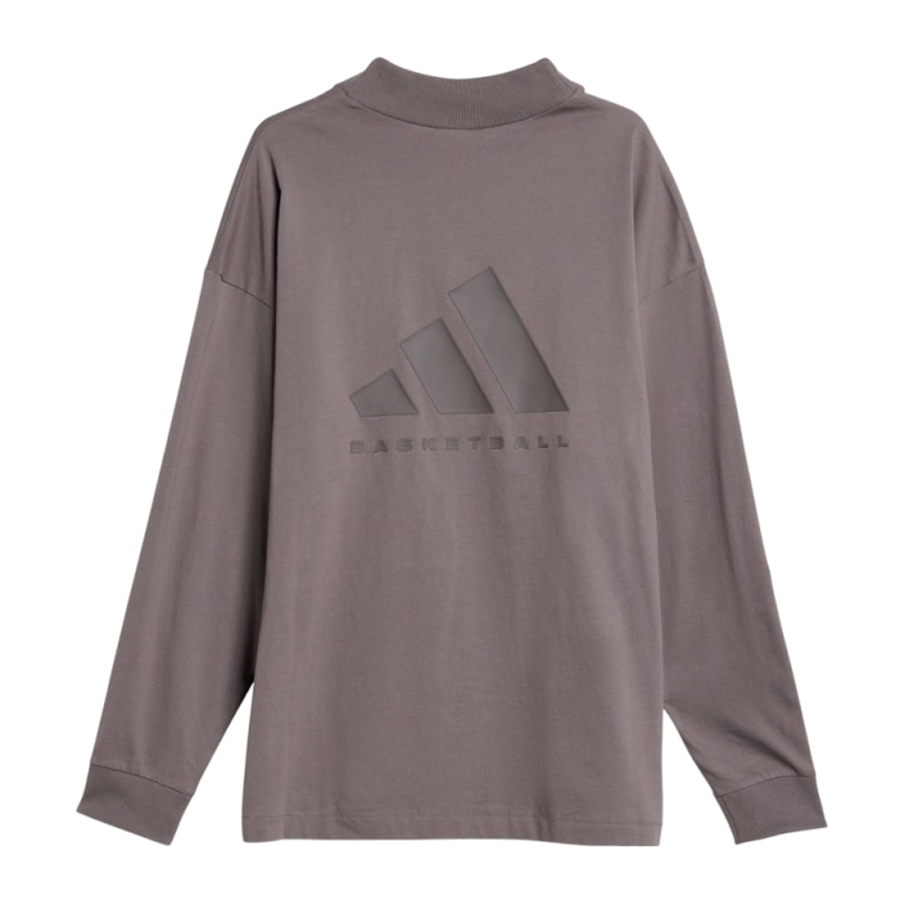 adidas Basketball Long Sleeve Tee Asia Sizing 'Brown' IX1972