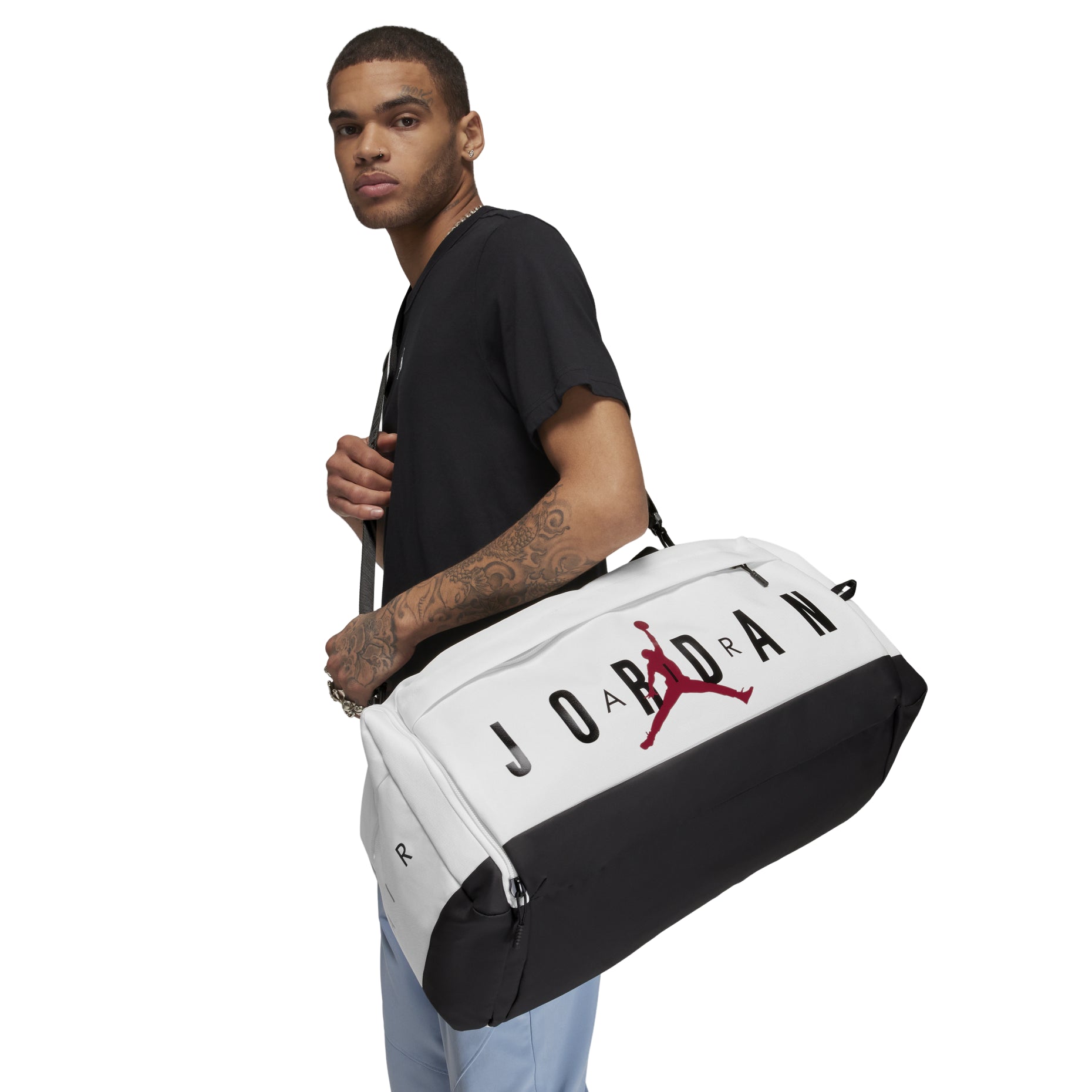 Air Jordan Velocity 2-Way Duffle Bag 'White' HF7295-100
