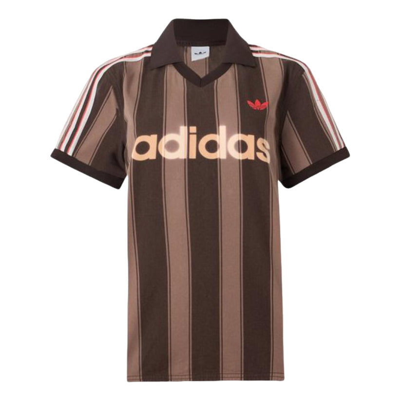 (WMNS) adidas Twill Football Jersey Asia Sizing 'Aurora Coffee' KD5450