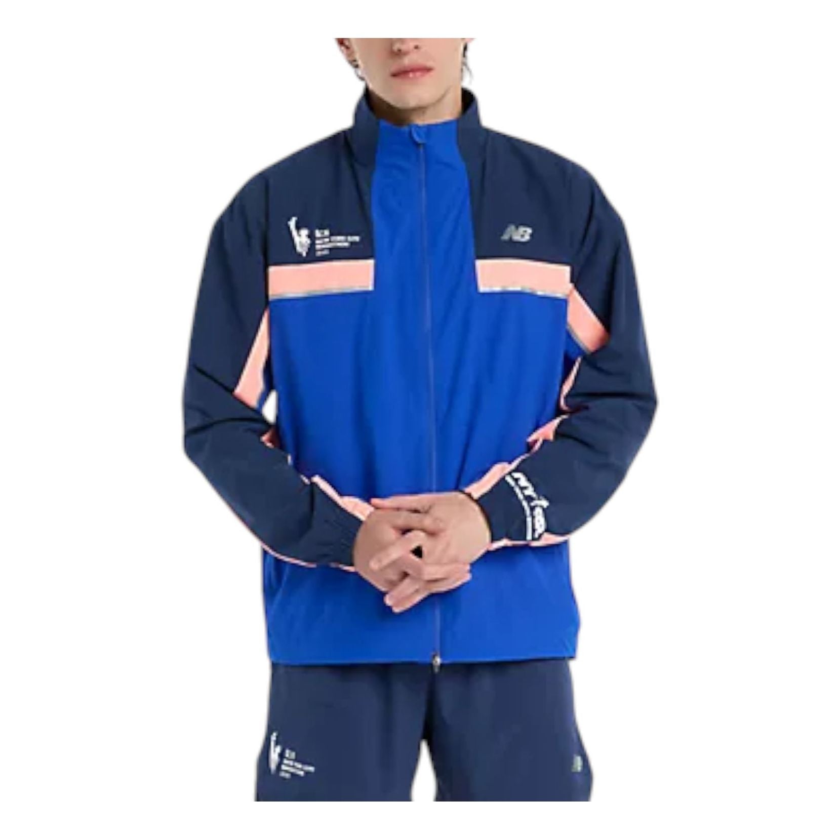 New Balance NYC Marathon 2025 Jacket Asia Sizing 'Blue Gemstone' MJ53250MBUM