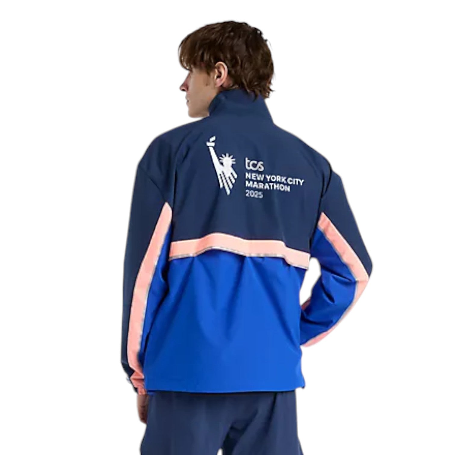 New Balance NYC Marathon 2025 Jacket Asia Sizing 'Blue Gemstone' MJ53250MBUM