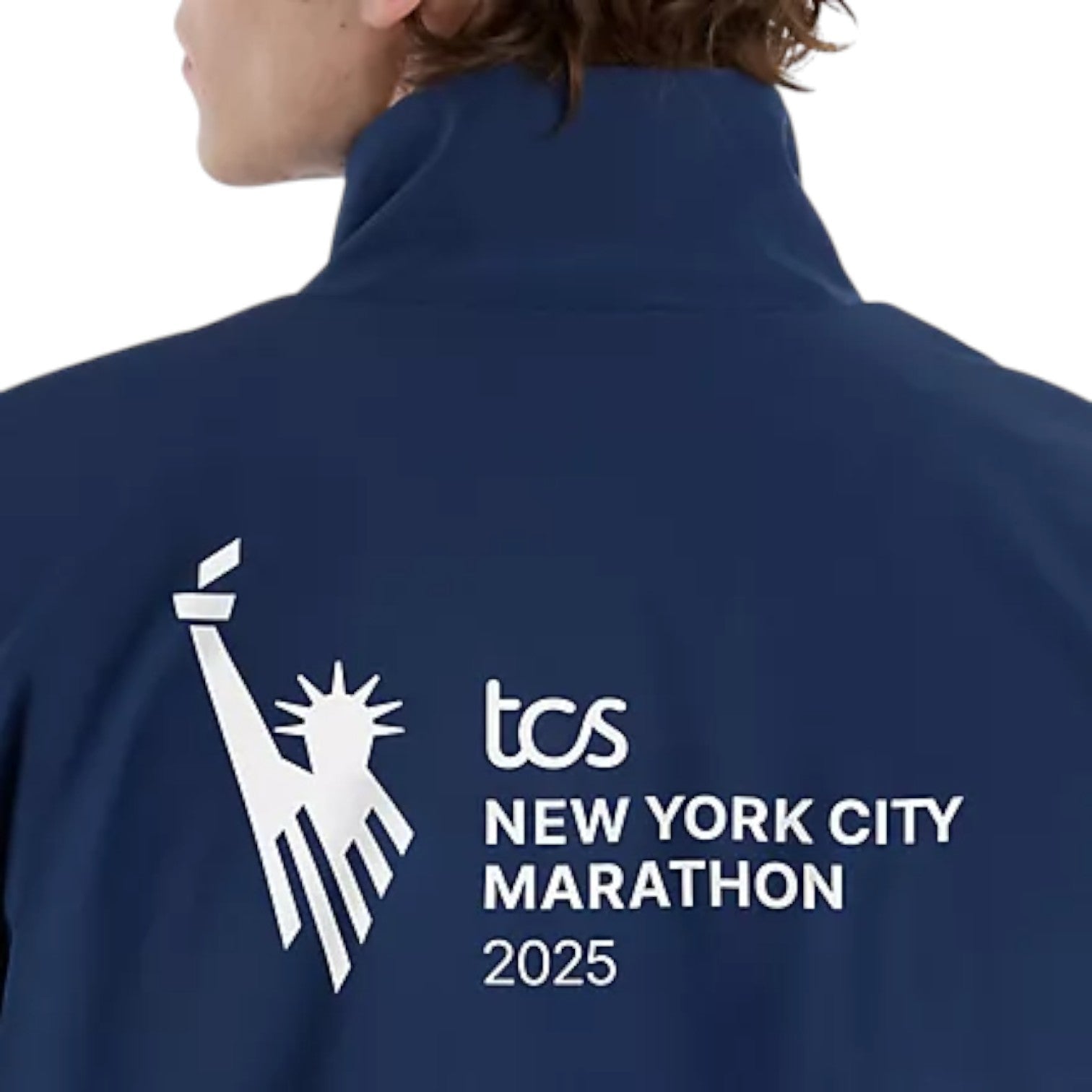 New Balance NYC Marathon 2025 Jacket Asia Sizing 'Blue Gemstone' MJ53250MBUM
