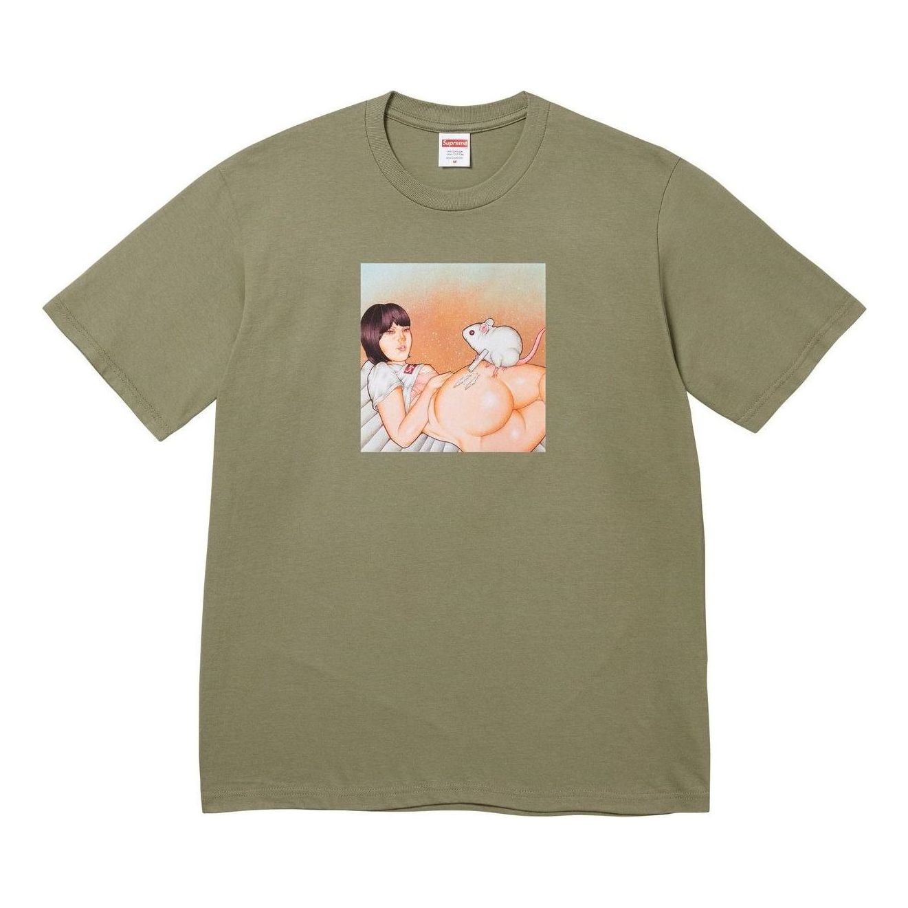 Supreme Mouse T-Shirt 'Light Olive' SS25T47-LIGHT-OLIVE