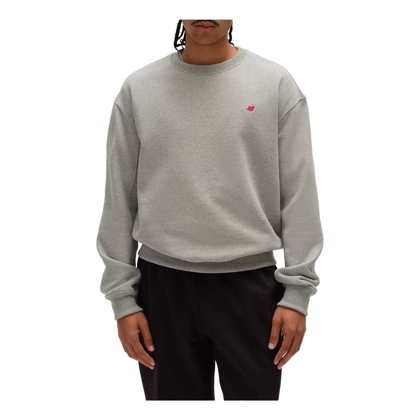 New Balance Made in USA Core Crewneck Sweatshirt Asia Sizing 'Athletic Grey' MT43541AG
